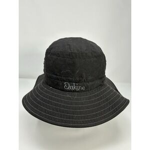 Dakine Black Wide Brim Sun Hat - Adjustable Drawcord - One Size